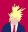 Donald Trump Abstract with Bushy Eyebrows