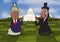 Donald trump and Joe Biden. Caricature. Presidential elections 2020