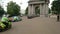 Donald Trump, London, July 13, 2018 : Donald Trump convoy passes with police escourt. london, July 13, 2018 in London UK.