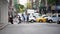 Donald Trump Protest, People protesting President Trump and Vice President Pence, with signs and posters walking to Trump Tower