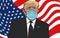 Donald Trump tested positive for covid-19, presidential campaign during coronavirus, U.S. election, debate postponed, illustration