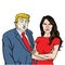 Donald Trump With Wife Melania Trump. President Elect Donald Trump And First Lady Of The United States Melania Knauss Trump