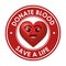 Donate blood healthcare icon
