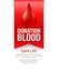 Donate blood poster design. Vector illustration