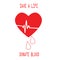 Donate Blood Save Life Red vector realistic drop and sign Save Life Give Blood