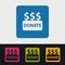 Donate Buttons - Colorful Vector Illustration - Isolated On Transparent Background