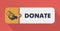 Donate Concept in Flat Design.