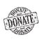 Donate grunge rubber stamp