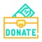 Donate for hiv aids disease people color icon vector illustration