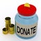 Donate Jar Means Fundraiser Charity And Giving