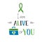 Donate Life awareness lettering