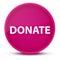 Donate luxurious glossy pink round button abstract