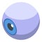 Donate organs eyeball icon, isometric style