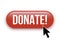 Donate red website button illustration