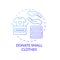 Donate small clothes concept icon