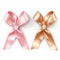 Donate to breast cancer ribbon on white background