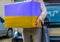 Donations for Ukraine Symbolic Background