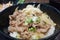 Donburi, pork rice bowl