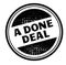 A done deal advertising sticker