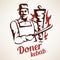 Doner kebab illustration