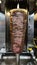 Doner knife Traditional Turkish Doner Kebab meat. shawarma or gyros