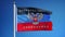 Donetsk People\'s Republic flag in slow motion seamlessly looped with alp