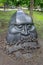 Donetsk, Ukraine - May 09, 2017: Forged sculpture in the park