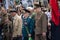 Donetsk, Ukraine - May 09, 2017: Participants of the march Immortal regiment