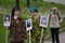 Donetsk, Ukraine - May 09, 2017: Women participating in procession immortal regiment with portraits