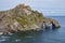 Doniene Gaztelugatxeko hermitage on top of Gaztelugatxe island, Spain