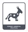 donkey americal political icon in trendy design style. donkey americal political icon isolated on white background. donkey