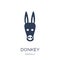 Donkey icon. Trendy flat vector Donkey icon on white background