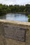 Donnegal Corridor Plaque on the River Erne in Ireland