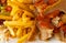 Donner Kebap Closeup, Doner Meat and Chips, Donner, Shawarma or Gyro
