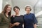 Dont be fooled, we rule this office. Cropped portrait of three businesswomen standing together in their office.