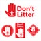 Dont litter icon