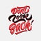 Dont look back vintage decorative hand lettering typography quote poster