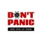 Dont panic and stay home. Vecor minimal banner for coronavirus quarantine. Graphic for t-shirt print
