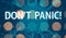 Dont Panic theme with abstract dots background
