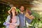 Dont panic, theyre organic. Portrait of a happy couple working together in a vegetable garden.