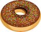 Donut Cake Food Vector Illustration