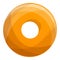 Donut cookies bakery icon, cartoon style