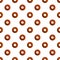 Donut cookies pattern seamless vector