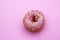Donut donuts sprinkles on doughnuts pink bright sugar strands background