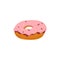 Donut. Doughnaut fast food breakfast. Glazed candy snack. vector baked delicious.