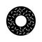 Donut icon. Isolated flat dessert symbol. Vector sweet sign illustration on white.