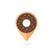 Donut icon like location pin
