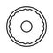 Donut outline icon