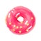 Donut with pink glossy mirror glaze