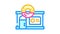 donut shop color icon animation